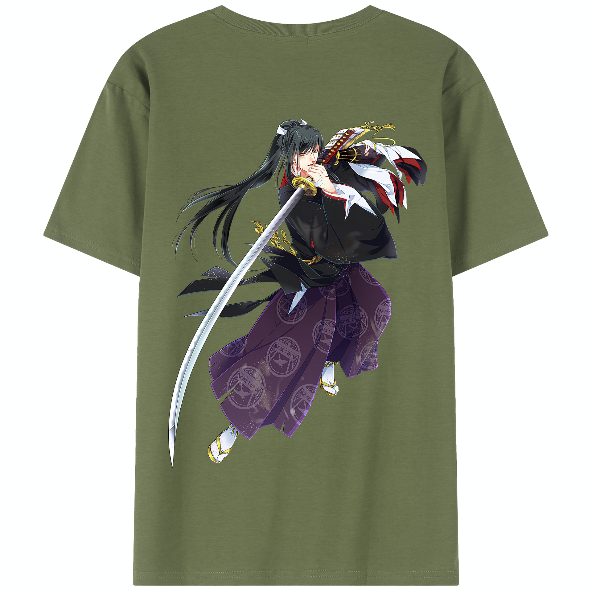 （画像用） 刀剣乱舞 Touken Ranbu 綿100％半袖Tシャツ（背面プリント）